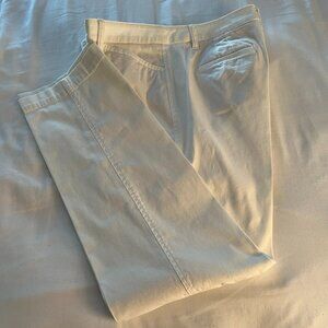 Talbots Straight Leg Chino, White, Size 12